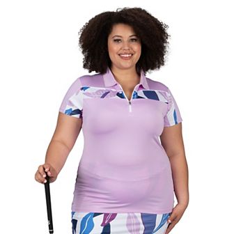 Plus Size Nancy Lopez Breeze Short Sleeve Golf Polo
