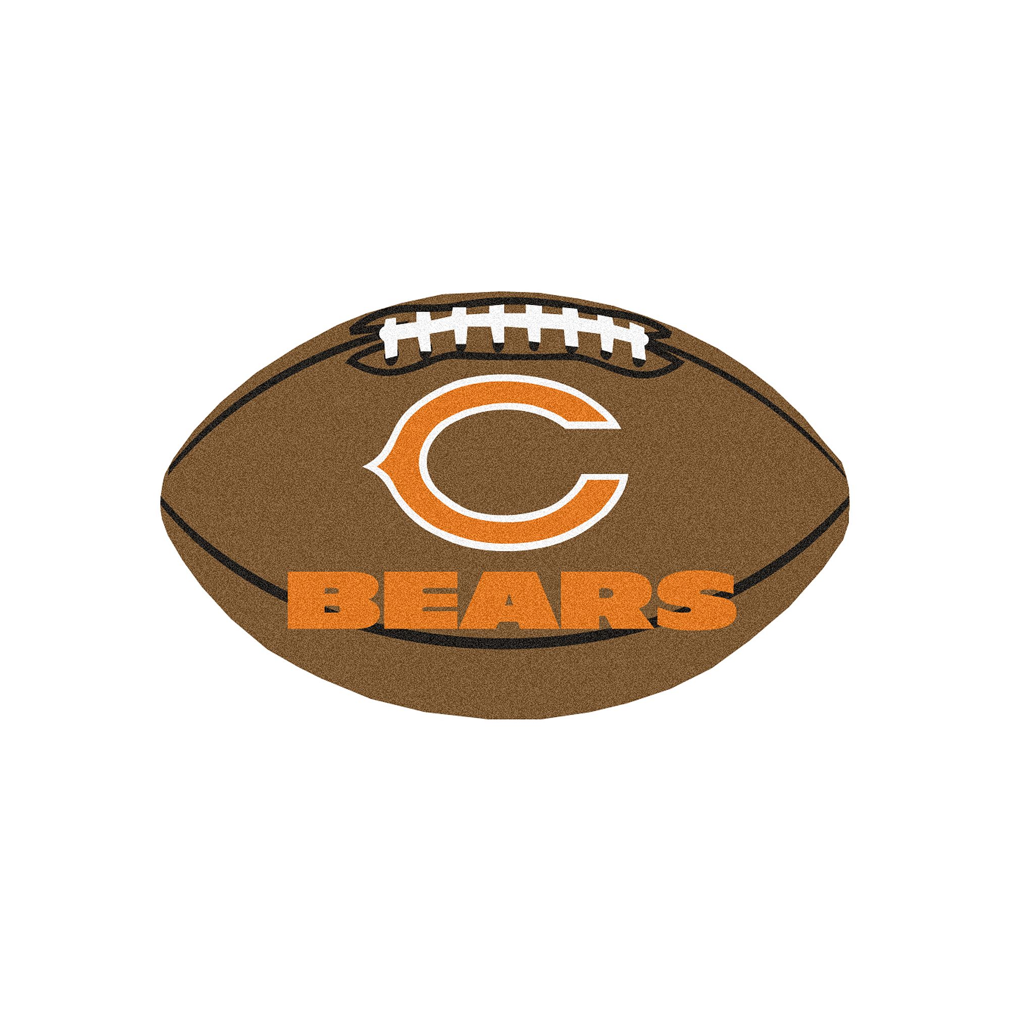 FANMATS Chicago Bears Football Rug, Multicolor