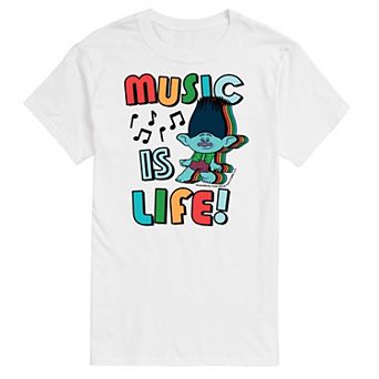 Men's Trolls Music Is Life Tee