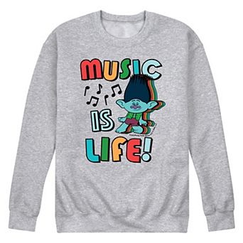 Men's Trolls Music Is Life Sweatshirt