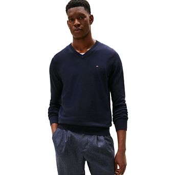 Men's Tommy Hilfiger Essential Cotton V-Neck Sweater