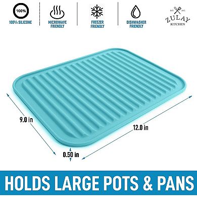 Zulay Kitchen Silicone Trivets For Hot Pots and Pans (2 pack)