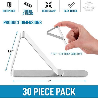 Zulay Kitchen 30 Pack Tablecloth Clips