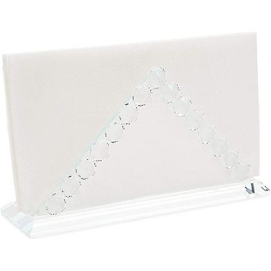 Crystal Napkin Holder for Housewarming Gift, Home Decor (8 x 2 x 4.4 In)