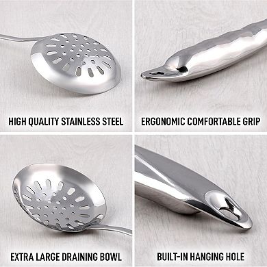 Zulay Kitchen Stainless Steel Skimmer Spoon