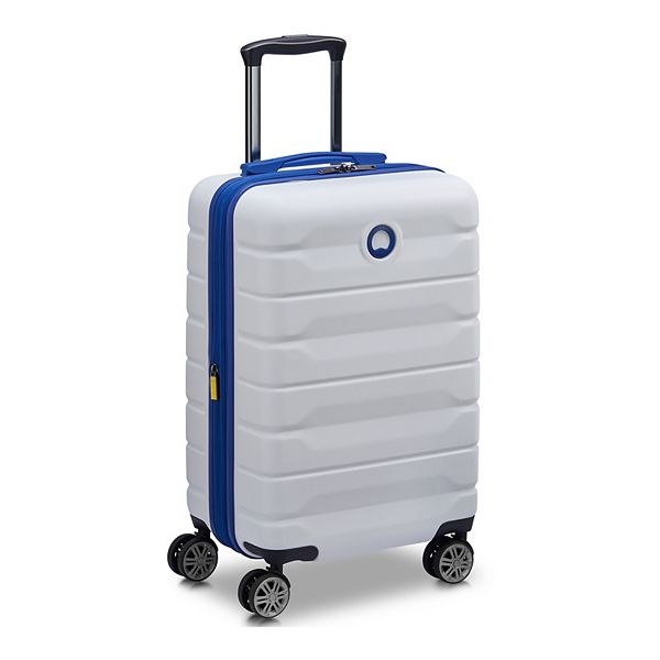 Delsey Air Armour Hardside Spinner Luggage - White Blue (28 INCH)