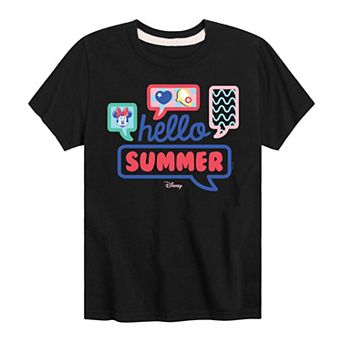 Disney's Minnie Mouse Boys 8-20 Hello Summer Graphic Tee