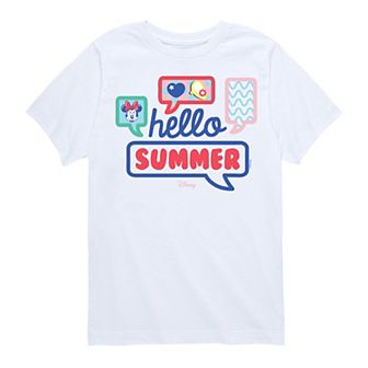 Disney's Minnie Mouse Boys 8-20 Hello Summer Graphic Tee