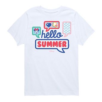 Disney's Minnie Mouse Boys 8-20 Hello Summer Graphic Tee