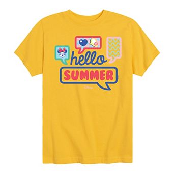 Disney's Minnie Mouse Boys 8-20 Hello Summer Graphic Tee