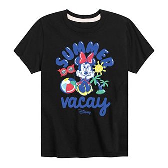 Disney's Minnie Mouse Boys 8-20 Summer Vacay Graphic Tee