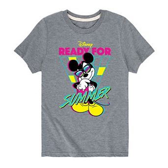 Disney's Mickey Mouse Boys 8-20 Ready For Summer Graphic Tee