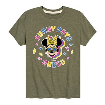 Disney's Minnie Mouse Boys 8-20 Sunny Days Ahead Graphic Tee