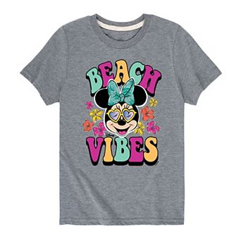 Disney's Minnie Mouse Boys 8-20 Beach Vibes Graphic Tee