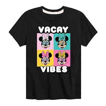 Disney's Minnie Mouse Boys 8-20 Vacay Vibes Graphic Tee