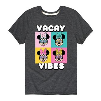 Disney's Minnie Mouse Boys 8-20 Vacay Vibes Graphic Tee