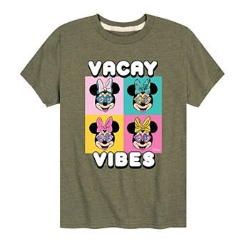 Disney's Minnie Mouse Boys 8-20 Vacay Vibes Graphic Tee