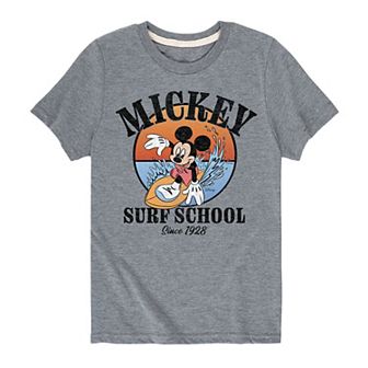 Disney's Mickey Mouse Boys 8-20 Surf School Graphic Tee