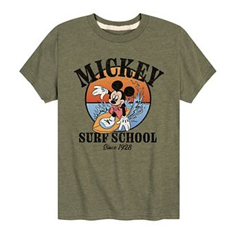 Disney's Mickey Mouse Boys 8-20 Surf School Graphic Tee
