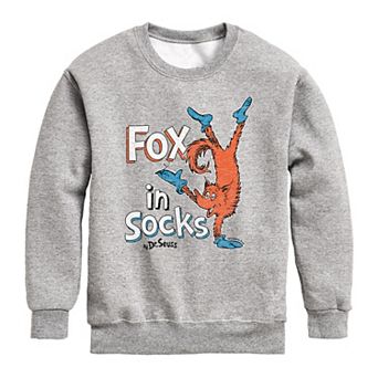 Boys 8-20 Dr. Seuss Fox In The Socks Crew Fleece Sweatshirt