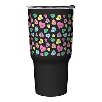 Candy Hearts Stainless Steel Travel Mug