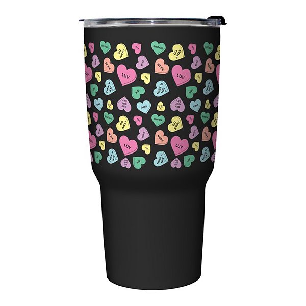 Candy Hearts Stainless Steel Travel Mug