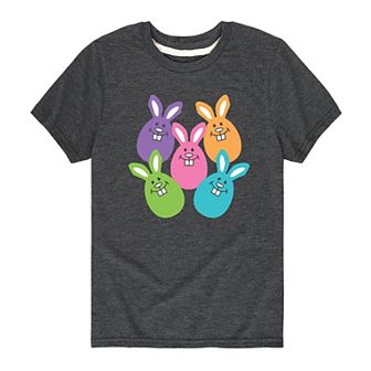 Boys 8-20 Colorful Bunny Easter Eggs Graphic Tee