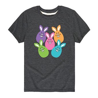 Boys 8-20 Colorful Bunny Easter Eggs Graphic Tee