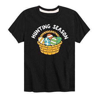 Boys 8-20 Hunting Season Easter Eggs Graphic Tee
