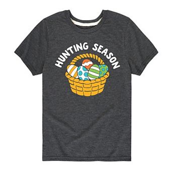 Boys 8-20 Hunting Season Easter Eggs Graphic Tee