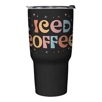 Iced Coffe Sparkles Stainless Steel Travel Mug