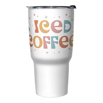 Iced Coffe Sparkles Stainless Steel Travel Mug