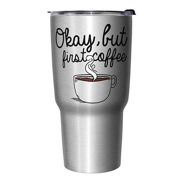 But First Coffee Stainless Steel Travel Mug