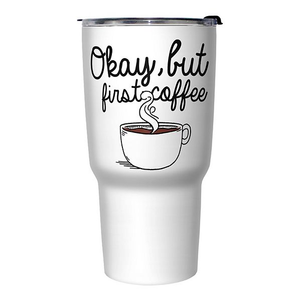 But First Coffee Stainless Steel Travel Mug