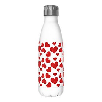 Valentines Red Heart Stainless Steel Water Bottle