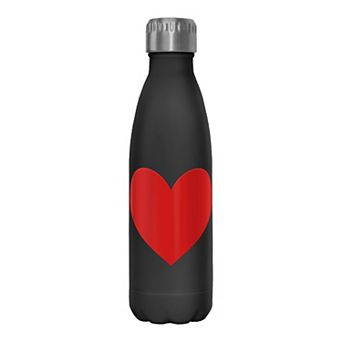 Valentines Red Heart Stainless Steel Water Bottle