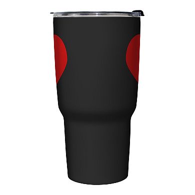 Valentines Red Heart Stainless Steel Travel Mug