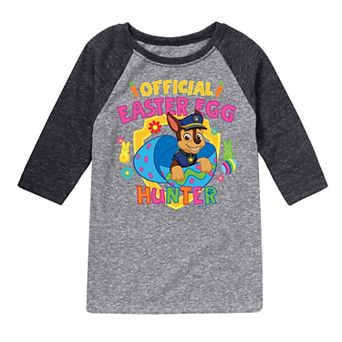 Boys 8-20 Paw Patrol Easter Egg Hunter Graphic Raglan Tee