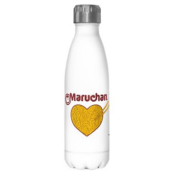 Noodles Heart Filled Stainless Steel Water Bottle