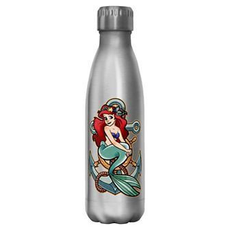 Little Mermaid Anchor Stainless Steel Water Bottle