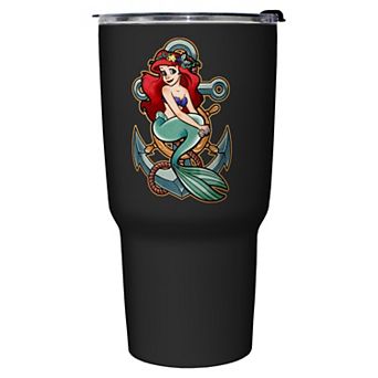 Little Mermaid Anchor Stainless Steel Travel Mug