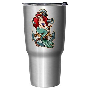Little Mermaid Anchor Stainless Steel Travel Mug