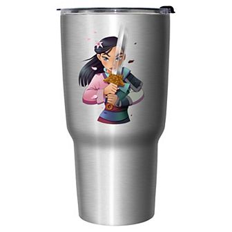 Mulan Girl Warrior Stainless Steel Travel Mug