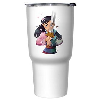 Mulan Girl Warrior Stainless Steel Travel Mug