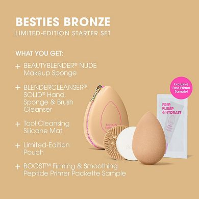 BESTIES BRONZE Limited-Edition Beauty Sponge and Cleanser Starter Set