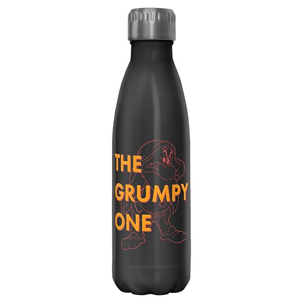 Snow White Grumpy Outlined Stainless Steel Water Bottle