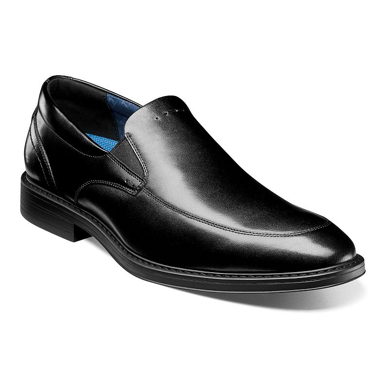 Nunn Bush® Centro Flex Venetian Men's Leather Slip-On Dress Shoes, Size: 10, Black