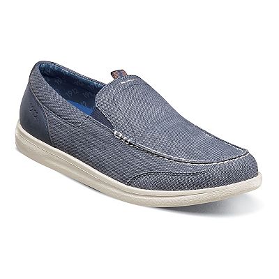 Nunn Bush Men\'s Canvas Slip-On Loafers - Navy Blue Nunn Bush Conway EZCanvas Men main image 4