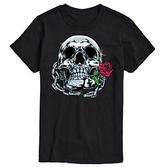 Men's Shiny Skull Art Tee