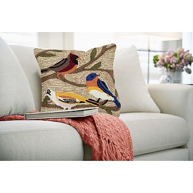 Liora Manne Frontporch Birds Indoor/Outdoor Pillow